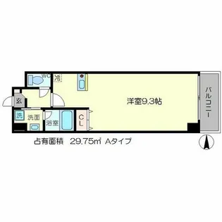 エスヴルバード一乗寺【6階】の間取り