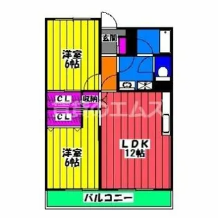 グルーリャ大和【3階】の間取り