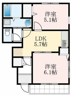 シュティル【1階】の間取り