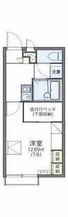レオパレス栄華西Ⅱ【2階】の間取り