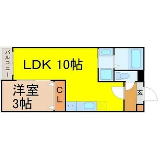 Warren shibataⅠ【3階】の間取り