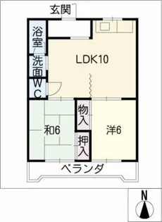 メゾン星ヶ丘【5階】の間取り