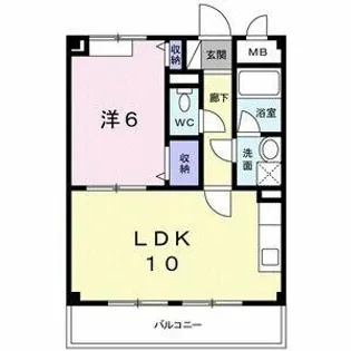 マーベラス【1階】の間取り