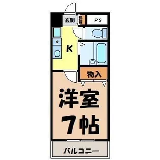エクセルシオール金山【6階】の間取り
