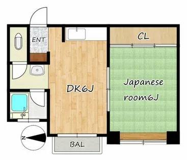栗田マンション【4階】の間取り