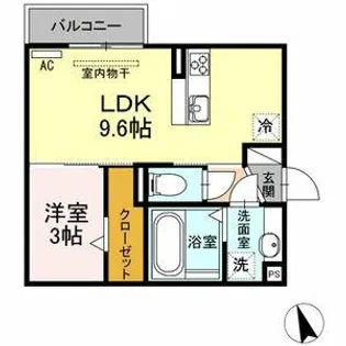 ソシエール東幸 B棟【2階】の間取り