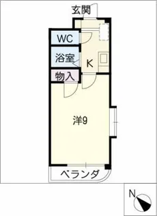 フォレスタ千種【3階】の間取り
