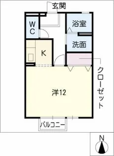 ベルヒルズ桜ヶ丘A棟【1階】の間取り