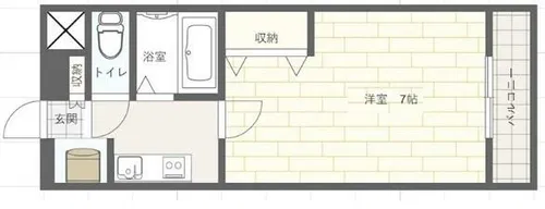 ジュネス伊伝居II【3階】の間取り