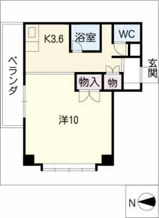 レジデンス川名山【2階】の間取り