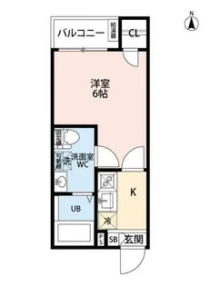 CRASTINE名楽町【2階】の間取り