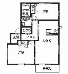 ハリマハイツ峰【0101号室】の間取り