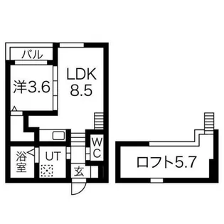 MONO Parks 東大曽根【2階】の間取り