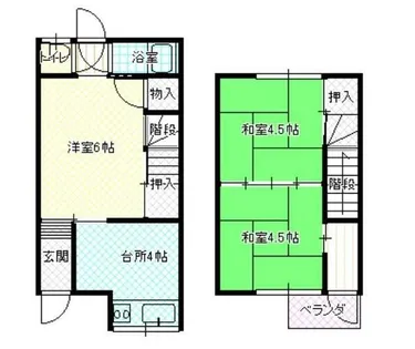 大阪府寝屋川市萱島東2丁目【一戸建】の間取り
