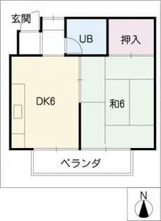 ハイツ住吉【4階】の間取り