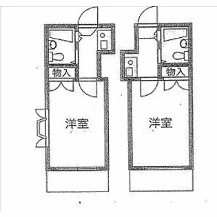 レオパレス陸前【1階】の間取り