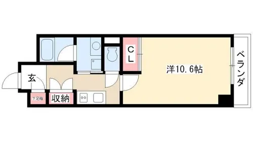 レジデンス上前津スクエア(旧名称 プライムアーバン上前津)【0802号室】の間取り
