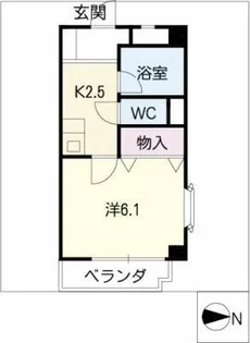 シャンボールDAIRIN【1階】の間取り
