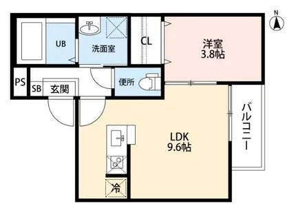 Haro Kanayama【3階】の間取り