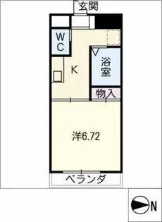 1Kの間取り画像