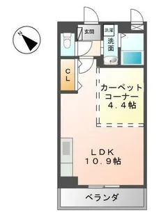 ソリッソ・パイン南ヶ丘【2階】の間取り