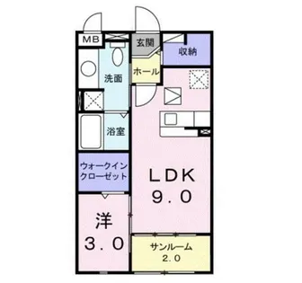 コンフォ-トA【1階】の間取り