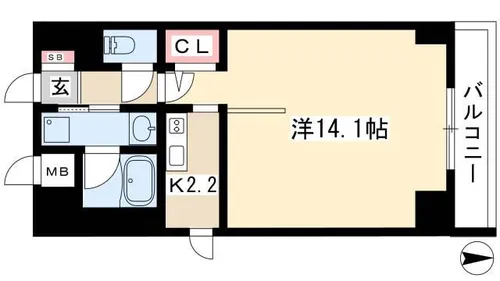 Conde葵一丁目( S-FORT葵一丁目)【0207号室】の間取り