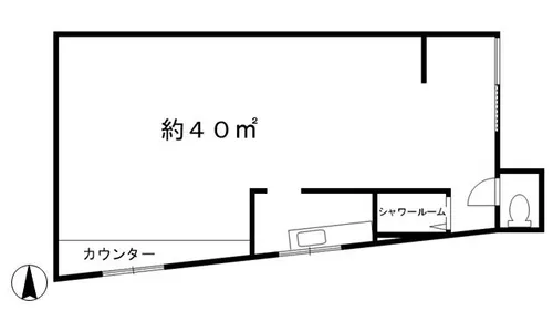 京都府京都市右京区花園扇野町【マンション】の間取り