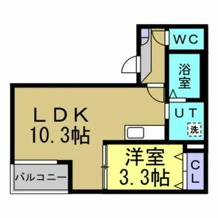 Jack sakaeⅠ【2階】の間取り