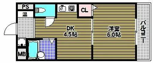アーバンドゥ金剛【3階】の間取り