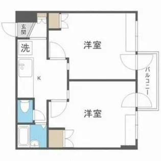 エスパシオ澄川【502号室】の間取り