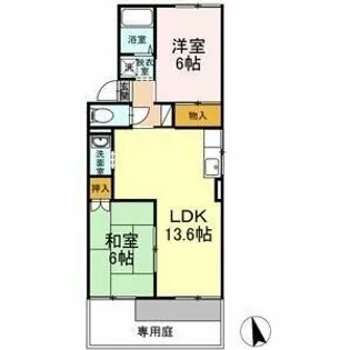 サンシャイン葵Ⅱ【1階】の間取り