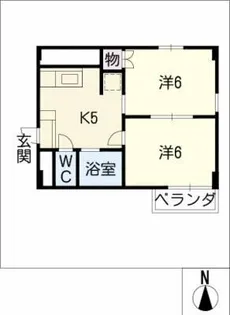 ドミール広路【5階】の間取り