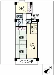 メゾン島田【2階】の間取り
