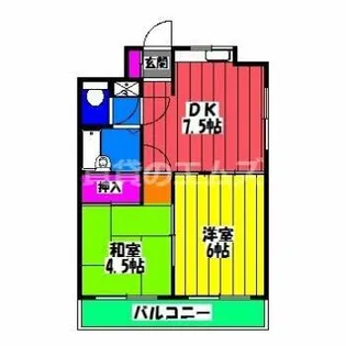 リバーヒルズ那珂【603号室】の間取り