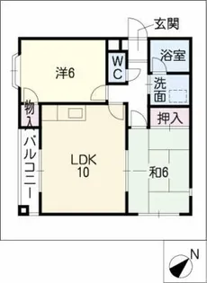 N.フォレスト【2階】の間取り