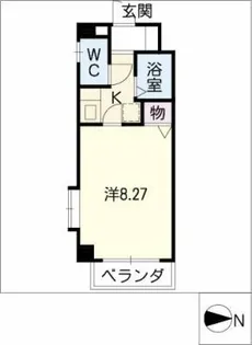 プロシード千種【1階】の間取り