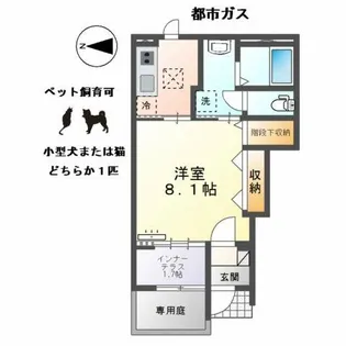 萩原町萩原新築アパート【1階】の間取り
