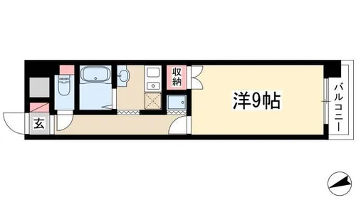 JJ八事ビル【6階】の間取り