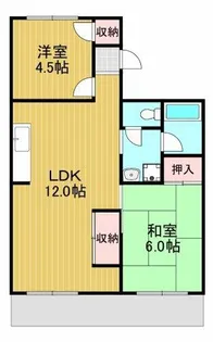 ガーデンハイツ置田Ⅰ【1階】の間取り