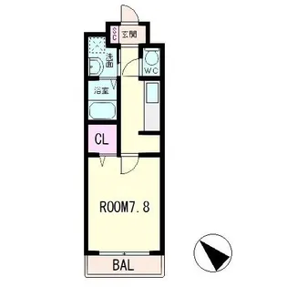 メゾン大将軍2【1階】の間取り