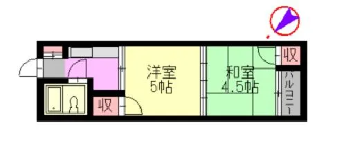 本城ハイム【2階】の間取り