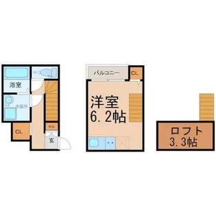 ハーモニーテラス二番Ⅱ【1階】の間取り