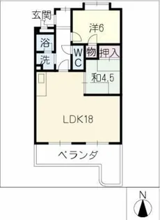 テパーミントカジカワ【1階】の間取り
