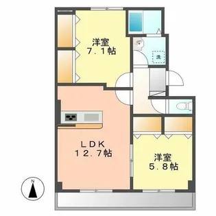 マロンステージA棟【1階】の間取り