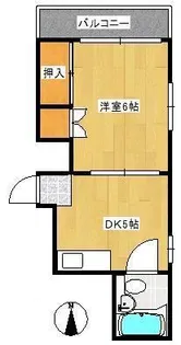 服部ビル【302号室】の間取り