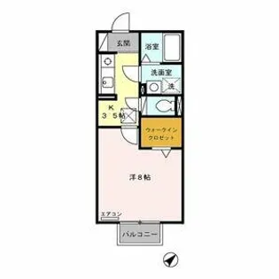 シャルム マノワール B【1階】の間取り