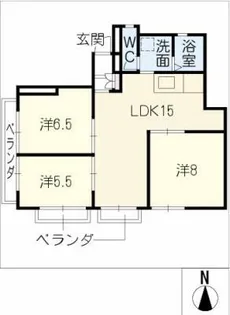 天白葉山ビル【2階】の間取り