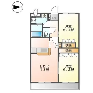ホワイトベル【2階】の間取り