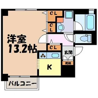 La Casa Alba Due【9階】の間取り